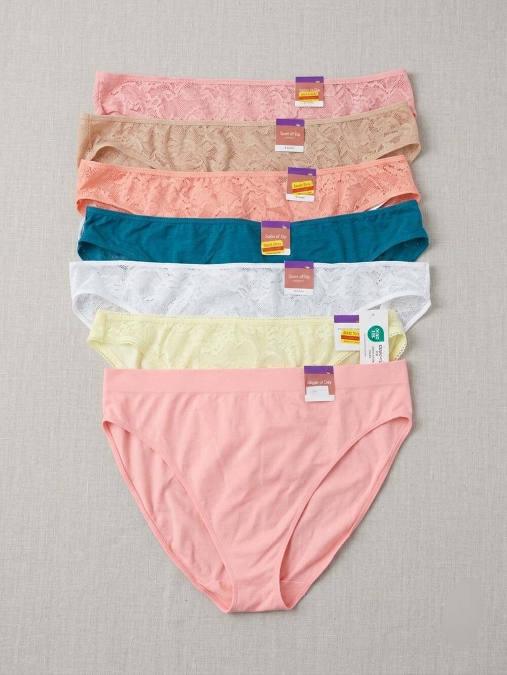 State Of Day 7pc Bundle Women's Panties XXL